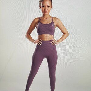Gymshark Womens Size XS Light Purple Workout Gym Pull On Full Length Leggings